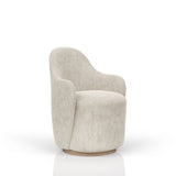 Cocoa and Ivory Swivel Barrel Chair B2699P293895