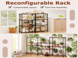 4-Tier Heavy-Duty Metal Wire Shelving, 600 lbs Total Load Capacity with Anti-Toppling Kits for 31552337