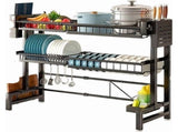 Over The Sink Dish Drying Rack, Telescopic 2 Tier Large Capacity Dish Rack, Sink Organize Stand, 61335952