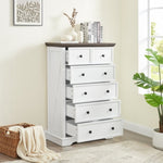 ZUN 6 Drawer Dresser,6 Drawers cabinet Tall Chest Drawers Closet Organizers Storage Clothes, cabinet W2275P149783