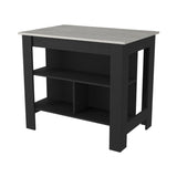 Brooklyn Kitchen Island, Three Concealed Shelves B128P148877