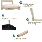 Modern 4 Person Dining Set with 4 Chairs, Dining Set for 4 People, 5-piece Wooden Dining 10534621