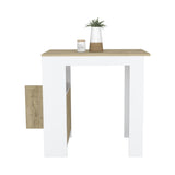 Stirling Kitchen Island with 1-Door Cabinet Push to open System and Side Shelves B200P188868