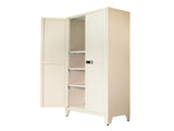 71'' 2 Shapely Door Cabinet With Lock, Metal Storage Cabinet with Doors and Adjustable Shelves, for 07106939