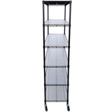 ZUN 6 Tier 6000lbs Capacity NSF Metal Shelf Wire Shelving Unit, Heavy Duty Adjustable Storage Rack with W465142127