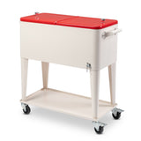 80QT 87.5*38.5*91cm Rectangular Plastic Box Iron Leg Tube Freezer Insulation 89582455