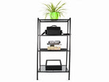 4 Tier Iron Bookshelf, Freestanding Metal Bookcase Storage Shelf for Books and Decor, 23.62 13.78 07424315