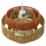 Dorset Pendant Lamp - White and Natural/Terracotta B183P301070