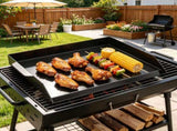20x16 Inch Carbon Steel Griddle, Universal Flat Top Rectangular Plate, Gas Grill Griddle for BBQ, 74769643