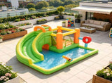 7-in-1 Kids Inflatable Water Slide Bounce House Multi-Function Castle with Slide, Boxing Post, 64578149