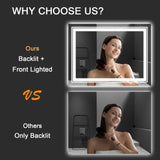 20x28 Inch Frameless LED Bathroom Mirror,Smart Mirror T3757P347025