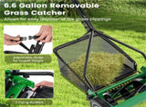 14 Inch Push Lawn Mower with Grass Catcher Bag-Green 78086506