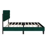 ZUN King Bed Frame with Headboard,Sturdy Platform Bed with Wooden Slats Support,No Box Spring,Mattress 43515028