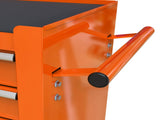 4 DRAWERS MULTIFUNCTIONAL TOOL CART WITH WHEELS-ORANGE W1102111135