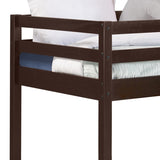 Espresso Twin Loft Bed with Ladder B062P181274