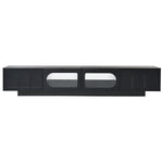 ZUN ON-TREND TV Stand with Fluted tempered Glass Doors for TVs Up to 95'', Functional Media Console with WF531672AAB