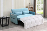 MEGA Pull Out Sofa Bed, Modern Adjustable Pull Out Bed Lounge Chair with 2 Side Pockets, 2 Pillows W97543708