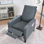 ZUN Recliner Chairs for Adults, Adjustable Recliner Sofa with Mobile Phone Holder & Cup Holder, Modern W680131614