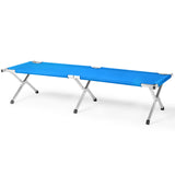 Portable Folding Camping Cot with Carrying Bag Army Blue 48905748