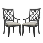 ZUN Wooden Arm Dining Chairs set of 2,Mid Century Retro Chairs Upholstered Chairs Comfor Kitchen Chairs W2582P205389