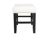 26-inch Backless Ivory Leather Counter Stool 74493.00IVR
