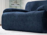 42" Wide Modern Upholstered Chenille Vertical Stripes Accent Chair, Boneless Single Sofa Chair, W3118P453258