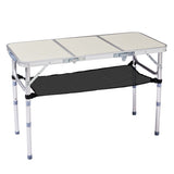 Outdoor Folding Camping Table, 3ft Portable Pinic Table with 3 Adjustable Height, Small Aluminum 99448010