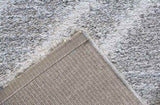 Granada Galen Gray and Ivory Olefin Shag Area Rug B055P313147