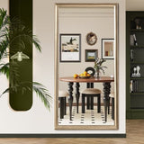 32*70inch full-body floor mirror with Artificial wood frame, elegant design and durability, a W2709P242465