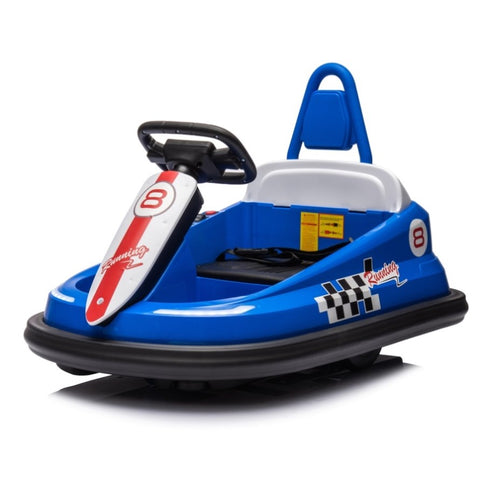 ZUN 6V Kids Ride on Electric Go Kart Bumper Car W/Parents Remote Control,Three Speed Adjustable,LED W1396P149668