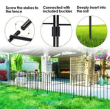 Decorative Garden Fence Fencing 10 Pack, 12.59 Width 23.93 Length Rustproof Metal Wire Panel 59722959