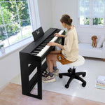 ZUN GDP-104 88 Keys Full Weighted Keyboards Digital Piano with Furniture 73010645