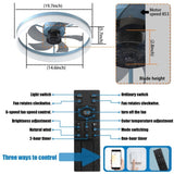 Ceiling Fans with Lights Dimmable LED Embedded installation of thin modern ceiling fans W1340120483