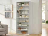 CD DVD storage cabinet, bookcase, adjustable shelf 8-layer storage, display bookshelf, home, office, 46840276