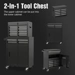 ZUN Tool Chest, 5-Drawer Rolling Tool Storage Cabinet with Detachable Top Tool Box, Liner, Universal W2660P180061