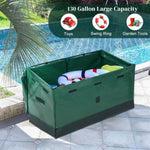 ZUN 130 Gallon Waterproof Deck Box, Portable Outdoor PVC Storage Box for All Weather, Perfect for 76720642