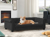 Elegant rectangular pet bed for small and medium-sized dogs, durable elevated dog sofa bed, W487P272441
