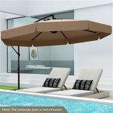 10 Feet Patio Cantilever Umbrella - Taupe 16606526