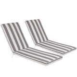 2PCS Set Outdoor Lounge Chair Cushion Replacement Patio Funiture Seat Cushion Chaise Lounge Cushion 73513970