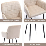 Dining Chairs Set of 1, Upholstered Kitchen Chairs with Comfortable Seat, velvet Dining Chairs with W3112P254938