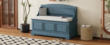 TREXM Shoe Bench, Retro Shoe Bench with Safe Soft-Close Devices, Chest with Hidden N715P198568M