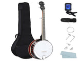 Full Size 5 String Right Handed Banjos Set with Closed Solid Sapele Back & Mahogany Neck and 27013986