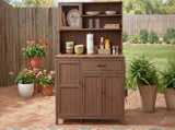(With Assembly Video) TOPAMX Potting Bench with Hutch, 65" H Solid Fir Wood Garden Workstation, N717P404330D