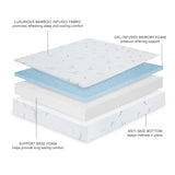 8-Inch Dual Layer Memory Foam Mattress with Bamboo Infused Cover - Full B123P303573