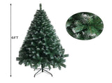 6FT Iron Leg White PVC 812 Branches Christmas Tree 46802039