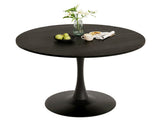Round Tulip Dining Table, 39.4 Inch Dining Table for 4 People, Melamine Laminated MDF Tabletop with 80710227