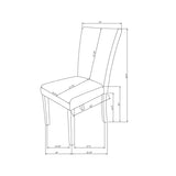 OCEANIC GREY 2PK DINING CHAIR SET B201P359612