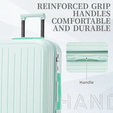 20/24/28in ABS Spinner Wheel Luggage, Carry on Suitcase, with Cup Holder & USB Port W2787P262952