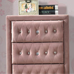 ZUN Pink 4-Drawer Chest B062P209049