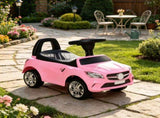 Pink Toddler Foot-to-Floor Ride-On Push Car Kids Sliding Walking Toy with Functional Horn, Music, 64123282